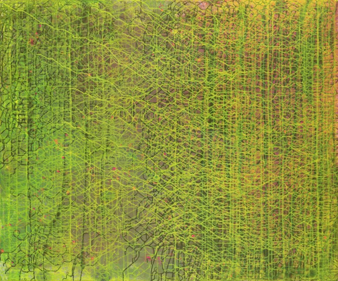 Vegetace IV., akryl na platne (170x150) 2022
